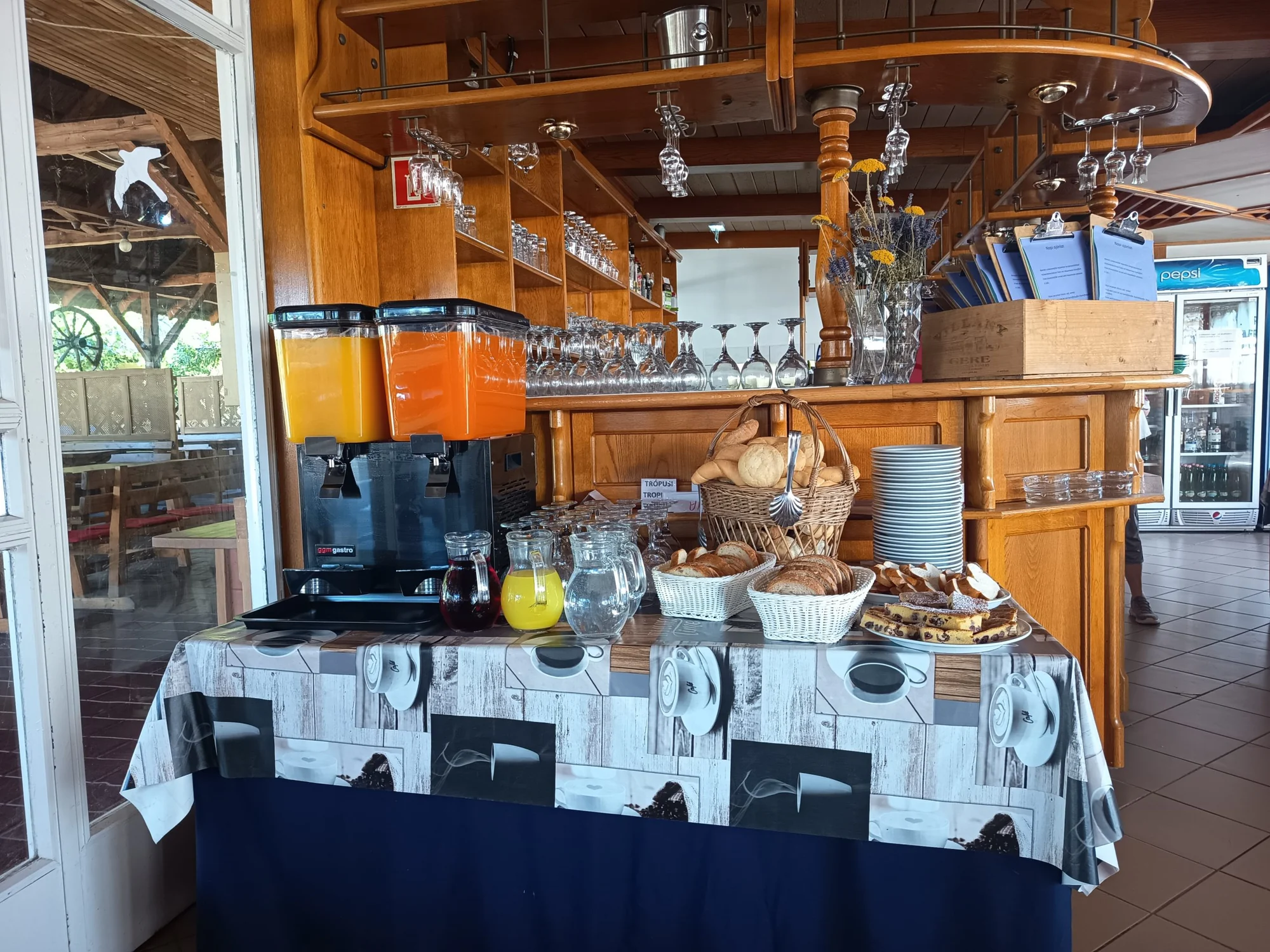 Restaurant auf dem Campingplatz
